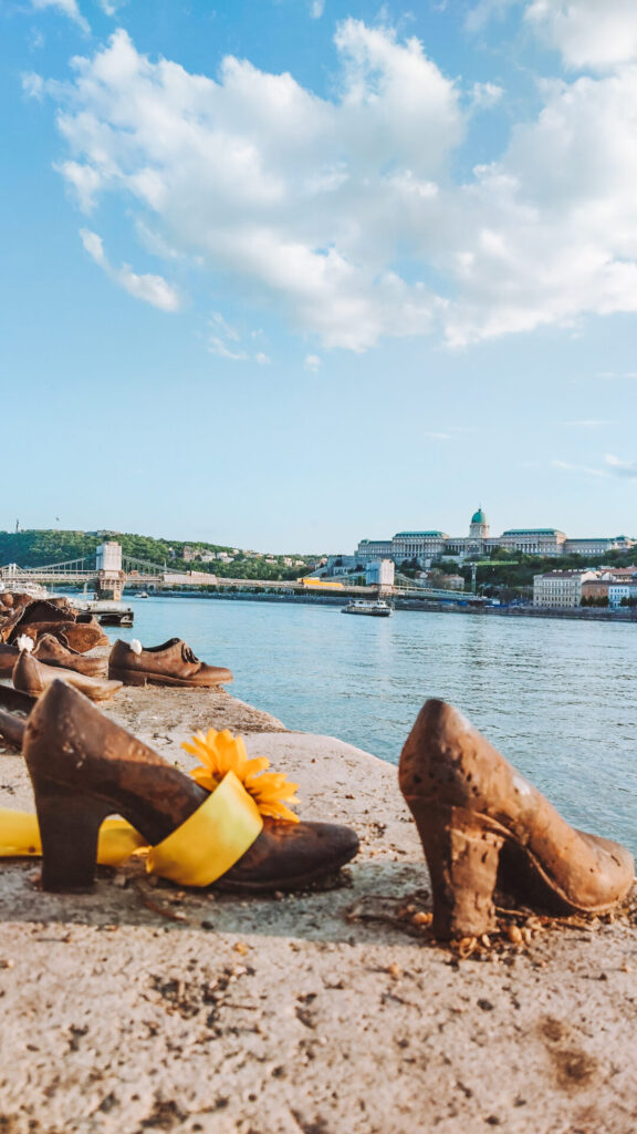 How to spend 3 days in Budapest: complete itinerary shoes on the danube bank