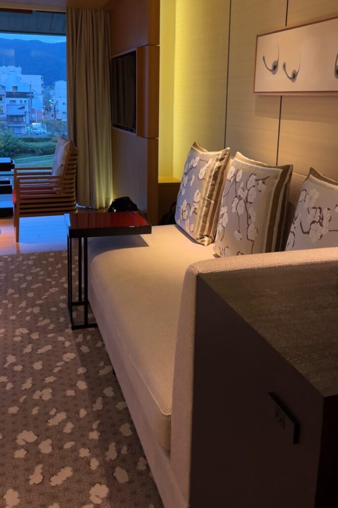 Staying At The Ritz-Carlton Kyoto – Hotel Review sofa